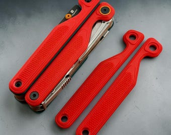 Custom Leatherman Wave Alfa Scales | Red G10 Handles