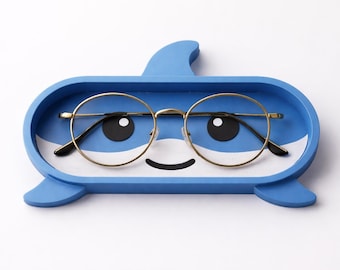 Shark Glasses Tray Holder, Playful Desk Organizer, Nightstand Accessory