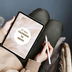 Planificador de Salud Mental, Diario Digital para Ansiedad y Estrés, Reto 21 Días Calma, Agenda GoodNotes iPad, Cuaderno Digital Español imagen 3