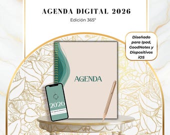 2026 Digital Planner in Spanish for GoodNotes and iPad, Daily, Weekly and Monthly Planner, Finances and Habits, Samsung Notes & Android.