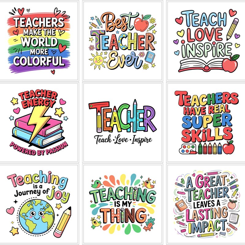 Teacher Appreciation Week Clipart - Etsy