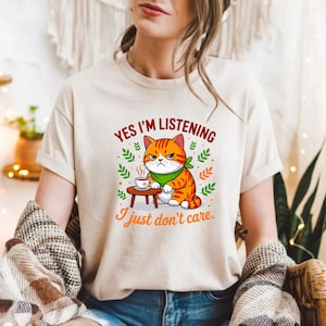 Sarkastisk katt PNG & SVG | Roliga citat | Mamma T-shirt Clipart | Kawaii kattungegrafik