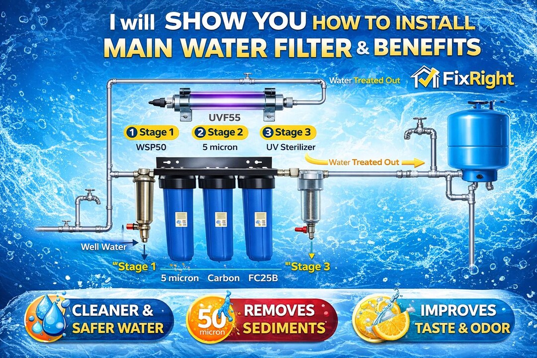 Whole House Water Filter Installation Diagram – Plumbing Setup Guide ...