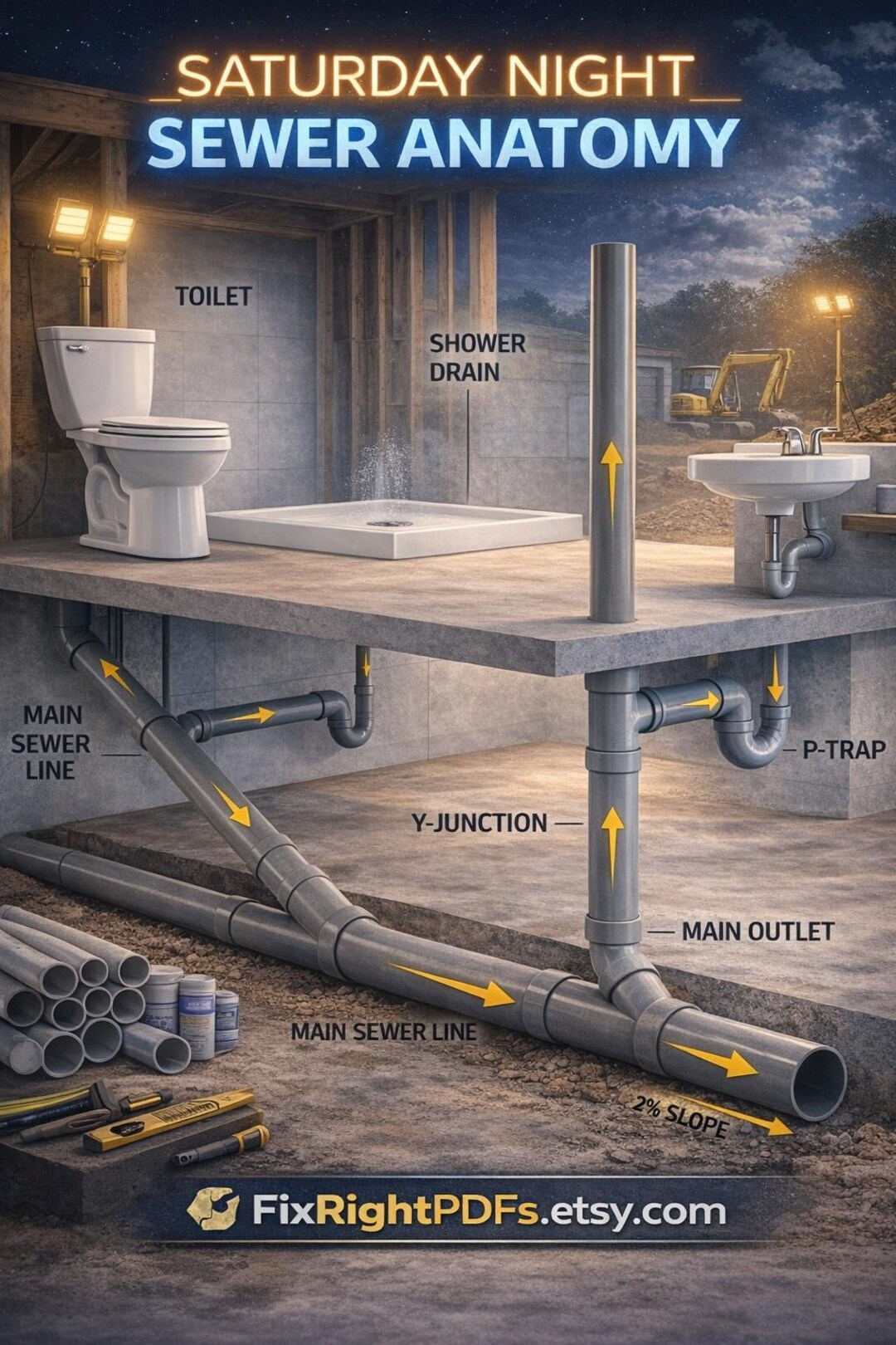 IPS PRO Plumbing Roughin Dimensions Chart Toilet, Lav, Shower, Tub