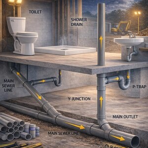 IPS PRO Plumbing Rough-In Maßtabelle | Toilette, Lapi, Dusche, Wanne Referenz (Digitaler Download)