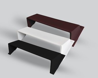 Deflector de aire metálico para suelo de 4x10 / Desviador de climatización moderno y elegante / Acabados en negro, marrón y blanco