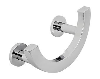 Half Moon Cabinet Pull 4 Inch | Chrome Curved Drawer Handle Modern Minimalist