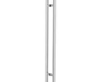 48 Inch Stainless Steel Square Tube Door Pull Handle, Ladder Style, Satin, Gold, Black