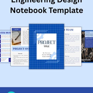 Engineering and Design Notebook Canva Template