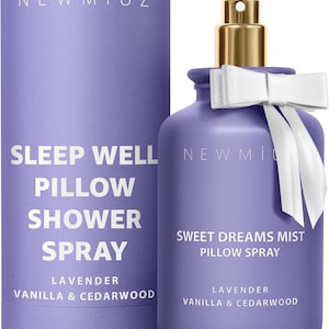Sweet Dreams slaapkussenspray | Lavendel, vanille en cederhout | Aromatherapienevel voor kalmerende, stressverlichting en ontspanning | Housewarmingcadeau