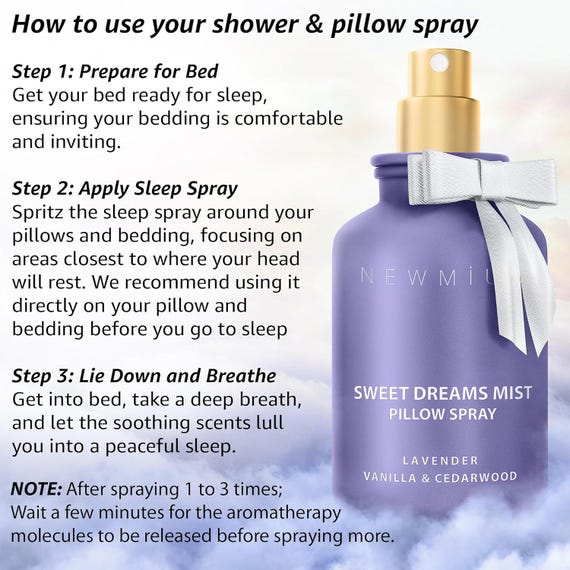 Sweet Dreams Sleep Pillow Spray Lavender,vanilla Cedarwood