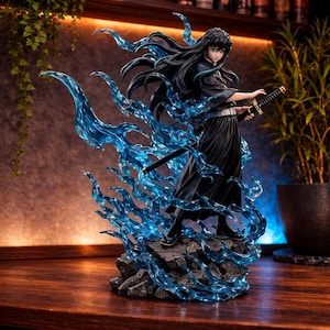 Figurka Demon Slayer Muichiro Tokito, figurka Mist Hashira, PVC Anime Collectible (33 cm)