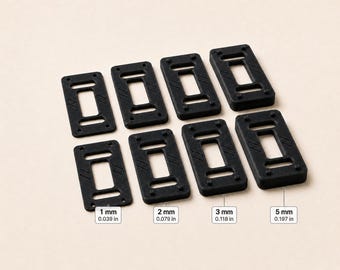 Universal Cabinet Latch Shim Kit for RV cabinet latch, Stackable 1–5 mm Black Spacers