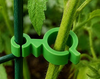Reusable PETG Plant Support Clips for Trellis Cages, Vines