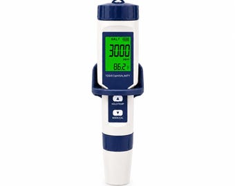 Magnetic Wall Holder Compatible with HOFUN 5-in-1 pH & Salinity Tester – 3D Printed Meter Organizer – Holder Only