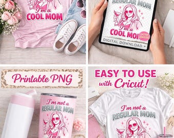 Mom PNG, Funny Mom Shirt Design, Trendy Graphic (Digital Download)