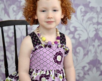 SimplyaCircle’s Little Girl Necklace-Little girl Necklace-Wooden and Crochet