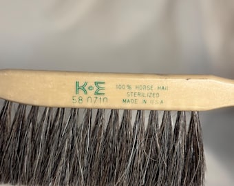 Vintage K+E Drafting Brush 100% Horse Hair Sterilized Made in USA Keuffel & Esser Dusting Brush