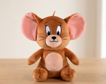 Jerry Cartoon Mouse Plush Toy: 19cm Stuffed Animal for Kids Room Décor
