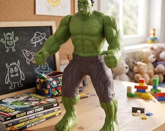 Green Hulk Action Figure 17cm PVC Muscular Hero Collectible Toy (Display Decor)