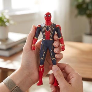 Spiderman Action Figure 17cm PVC Collectible Toy, Cartoon Style Model Kids Display Décor image 2