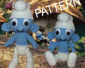 Crochet Smurf - pattern in PDF