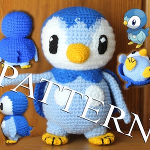 Crochet Pokemon Piplup - pattern in PDF