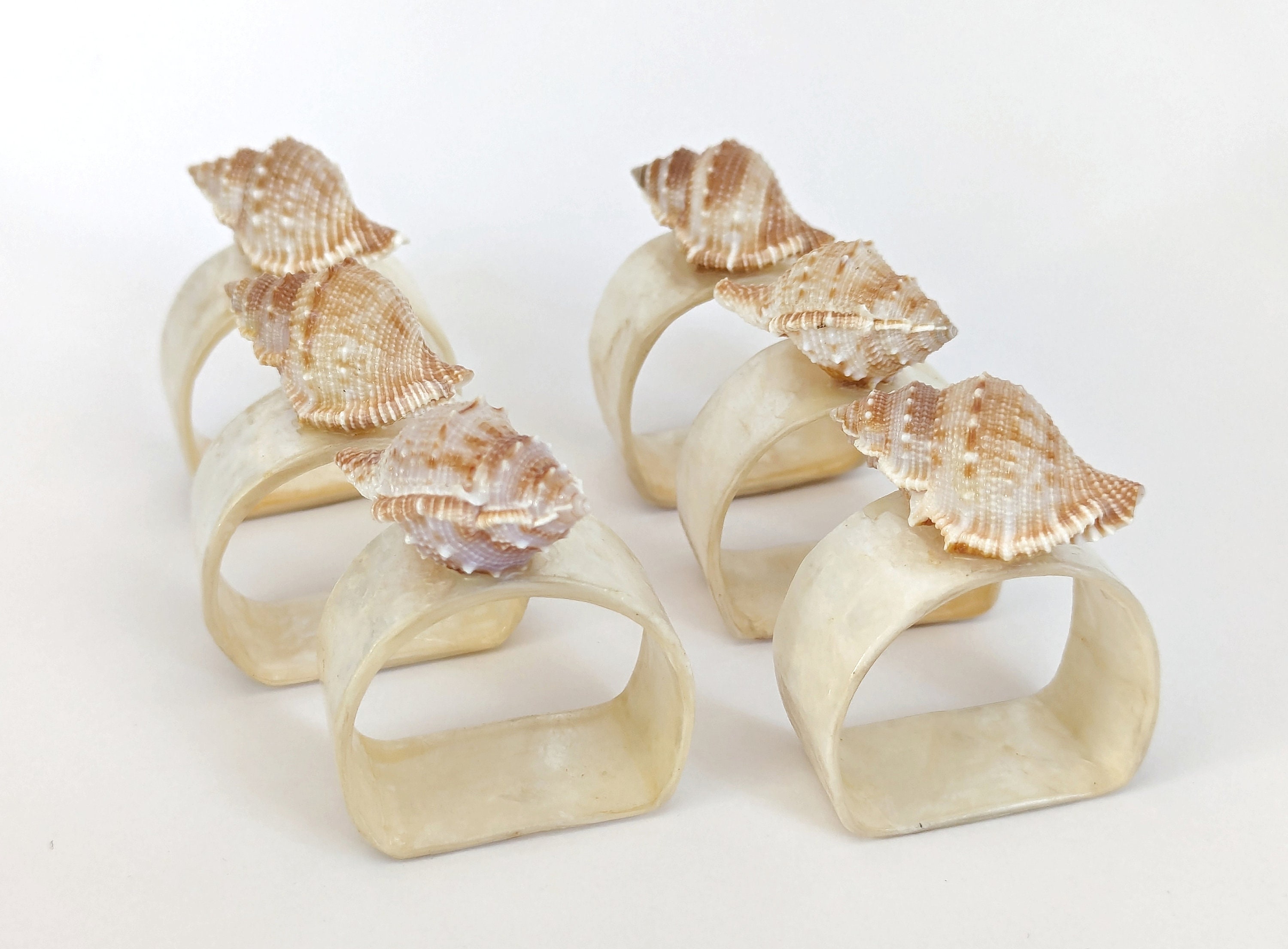 Rings made from seashells deals