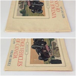 May include: Vintage Vehicles of Canada magazine cover, volume 1 issue 2, September/October 1979, featuring a black and burgundy car with a white background.