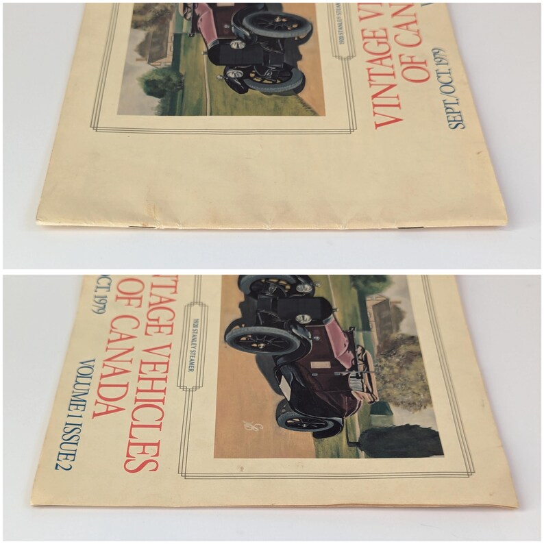 May include: Vintage Vehicles of Canada magazine cover, volume 1 issue 2, September/October 1979, featuring a black and burgundy car with a white background.