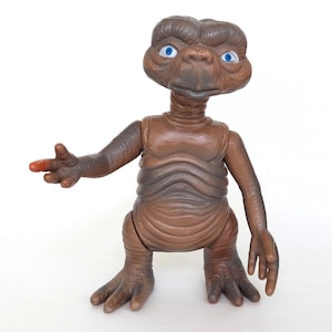 1980s Vintage E.T. the Extraterrestrial 7.5" Action Figure Toy- Moveable Arms Legs Head Unmarked Collectible Movie Memorabilia