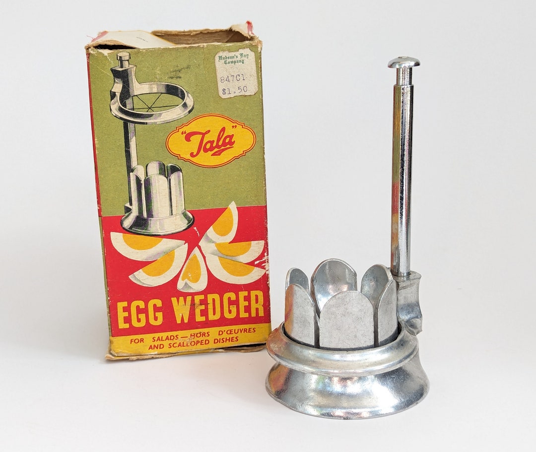 Vintage 1950s TALA Egg Wedger W/ Original Box Made in England Aluminum