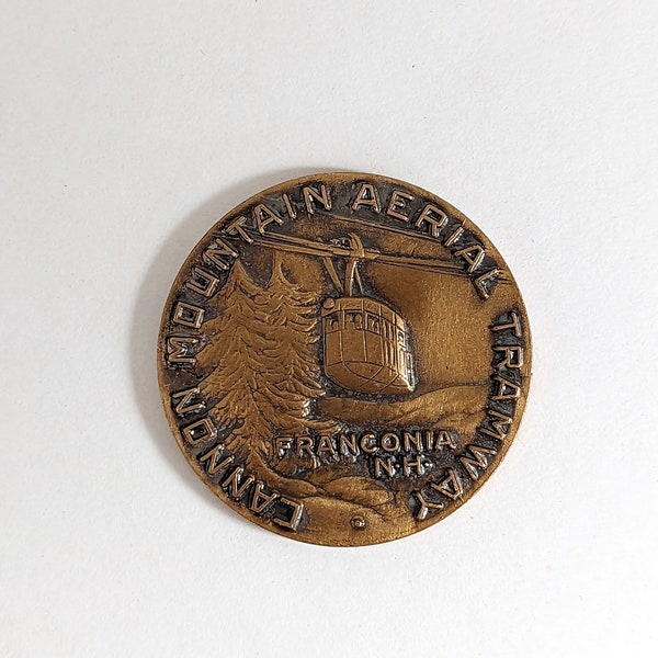 Vintage "Cannon Mountain Aerial Tramway" Franconia N.H. Souvenir Coin Token Medal- Collectible Numismatics New Hampshire Park USA