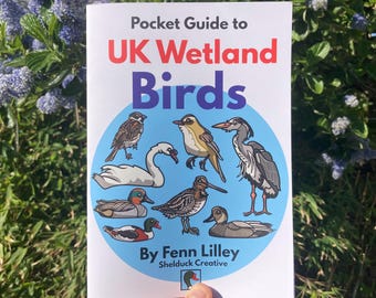 Pocket Guide to UK Wetland Birds - Illustrated Wildlife Nature Zine for Bird Identification
