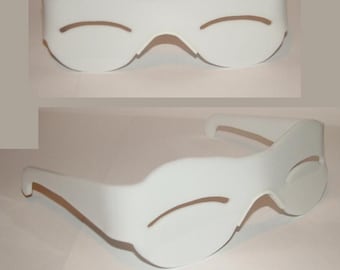 Inuit Snow Blindness White cosplay costume glasses.
