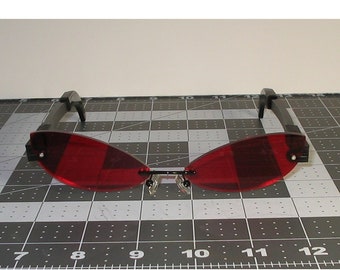 Red cosplay glasses slim cat interchangeable cosplay costume glasses V1