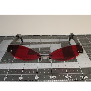 Red cosplay glasses slim cat interchangeable cosplay costume glasses V1