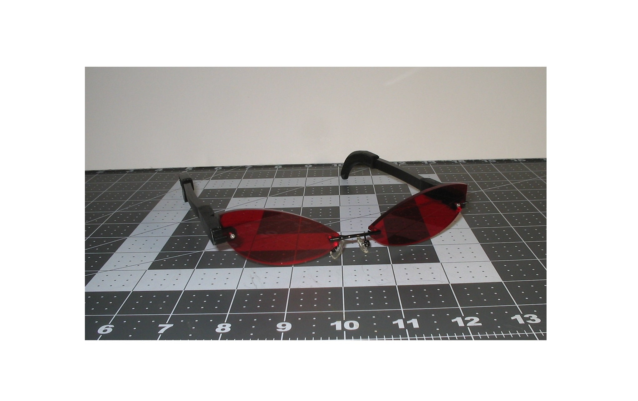 Red Cosplay Glasses Slim Cat Interchangeable Cosplay Costume - Etsy