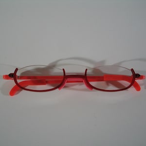 Anime round open top under frame cosplay costume glasses
