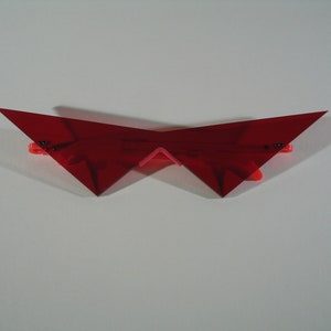 Glasses Mini V slim pointy cosplay costume red lenses V2.1