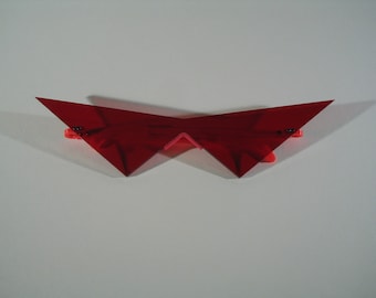 Glasses Mini V slim pointy cosplay costume red lenses V2.1