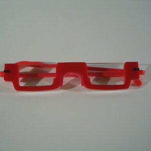 Anime Open top red under frame costume cosplay Glasses