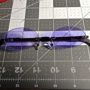 Anime oval cosplay costume glasses