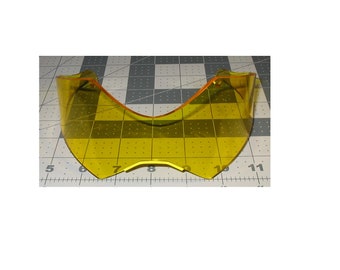 Anime blue or Yellow visor with deep brow cosplay costume glasses