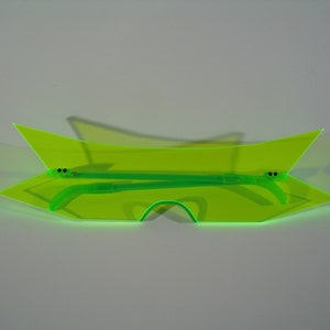 Glasses, split glasses, pointy, cosplay, costume, green lens