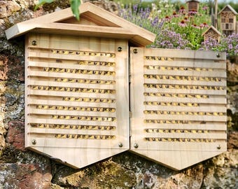 Native Bee Habitat Observatory – Mason Leafcutter Bee House Lifecycle Observation