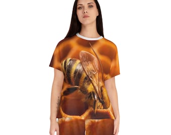 Women's Honey Comb Short Pajama Set (AOP)