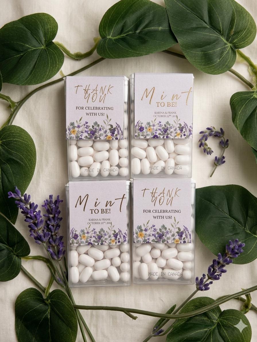 Personalized Mint to Be Wedding Favors – Custom Labels & Candy Included ...