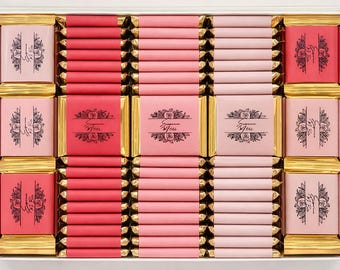 100 Luxury Hazelnut Chocolate Bar Gift Premium Milk Chocolate Sweet Treat Elegant Party Favor