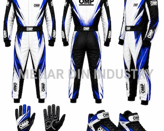 Custom Kart Racing Suit Full Kit | Personalized Go Kart Suit with Racing Gloves & Shoes | Motorsport Karting Uniform Set